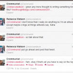Rebecca: "I don't know that I really do anything bc I'm an atheist, except maybe cringe at the things atheists say, haha"