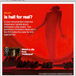 Screen shot from CNN home page: "Is hell for real?"