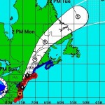 Hurricane Irene track from the National Hurricane Center's 5 PM EDT update. Click image for latest