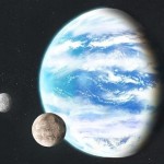 A hypothetical water world with a global ocean hundreds of miles deep. Image courtesy of the Wiki