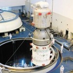 Shenzhou-8 undergoes testing in preparation for carrying out an unpiloted rendezvous and docking mission to the Tiangong-1platform. Image courtesy China Manned Space Engineering Office