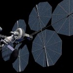 An advanced orbital fuel and repair depot that could one day be supplied by Planetary Resources