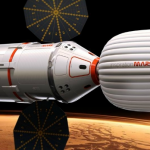 From the press kit, an artists'c conception of the fly-by vehicle.