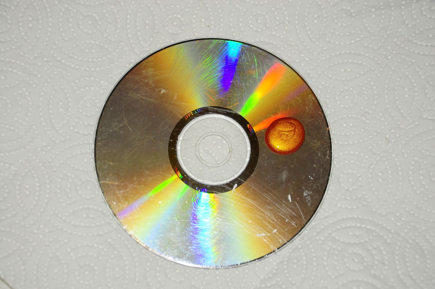 Unwanted CDs. Needled
