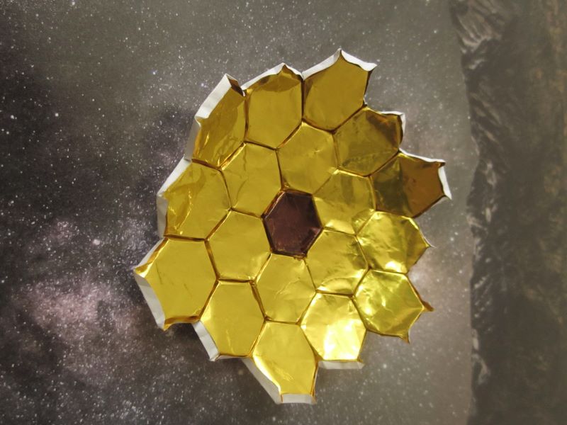 origami of the James Webb Space Telescope mirrors
