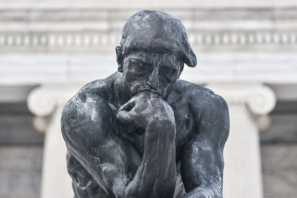 The statue of The Thinker