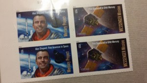 Messenger stamps, still unopened