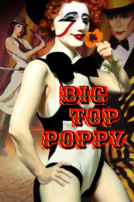 fake book cover for "Big Top Poppy"