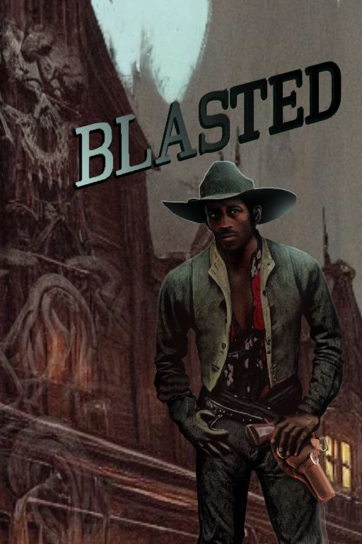 fake novel cover for "Blasted"