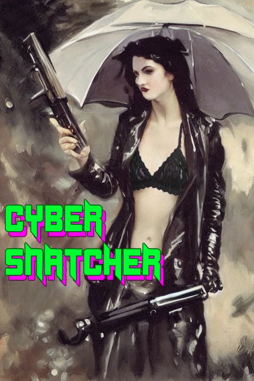 cover for fake movie "Cyber Snatcher"