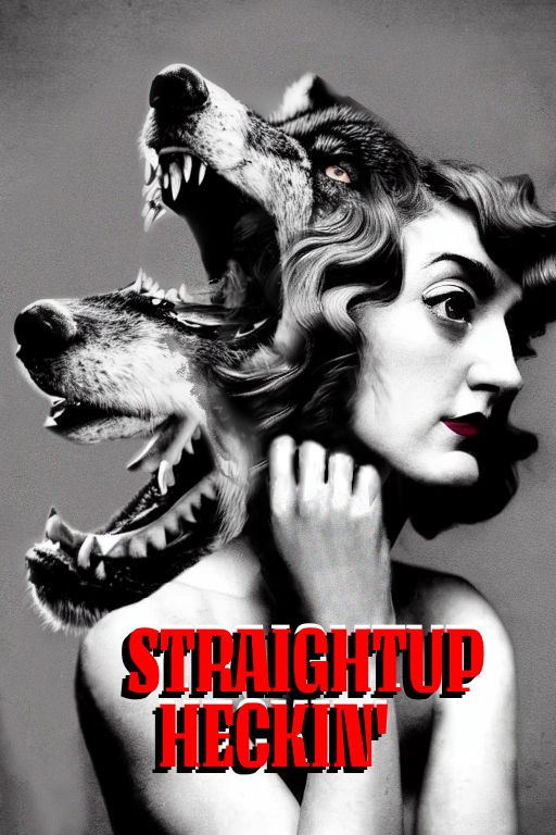 fake movie poster for "Straightup Heckin'"