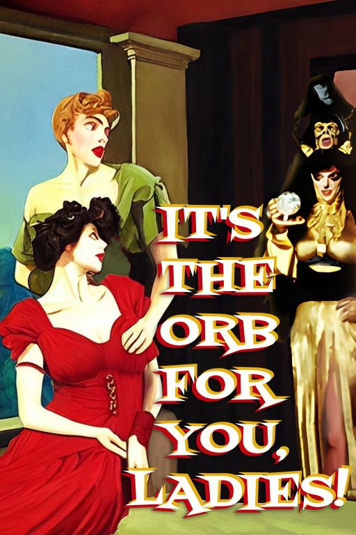 fake book cover for "It's the Orb for You, Ladies!"
