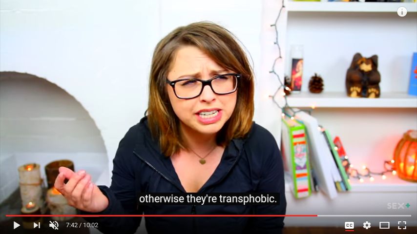 GREEN: ... otherwise they're transphobic.