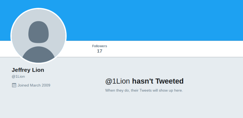 ilion on Twitter: STILL hasn't made a single Tweet.