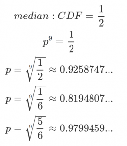 The median and 16/84 error bars of the likelihood: 0.819/0.926/0.980