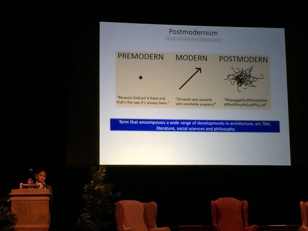 Postmodernism: "Bllppppgggghljsdlkfjowej...."