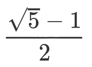 \frac{\sqrt{5} - 1}{2}