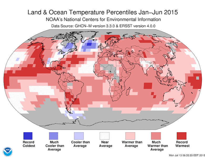 2015 temperatures