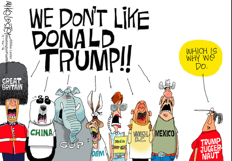 Anti-Trump cartoon