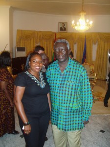 with Ghana president, Kuffour